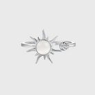 Radiant Sun-Inspired Ring with Sparkling Accent - Perla Aura