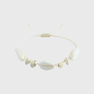 Adjustable Shell Bracelet - Hand-woven Beach Style - Perla Aura