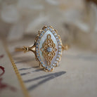 Vintage-Style Ring - Adjustable Opening - Perla Aura