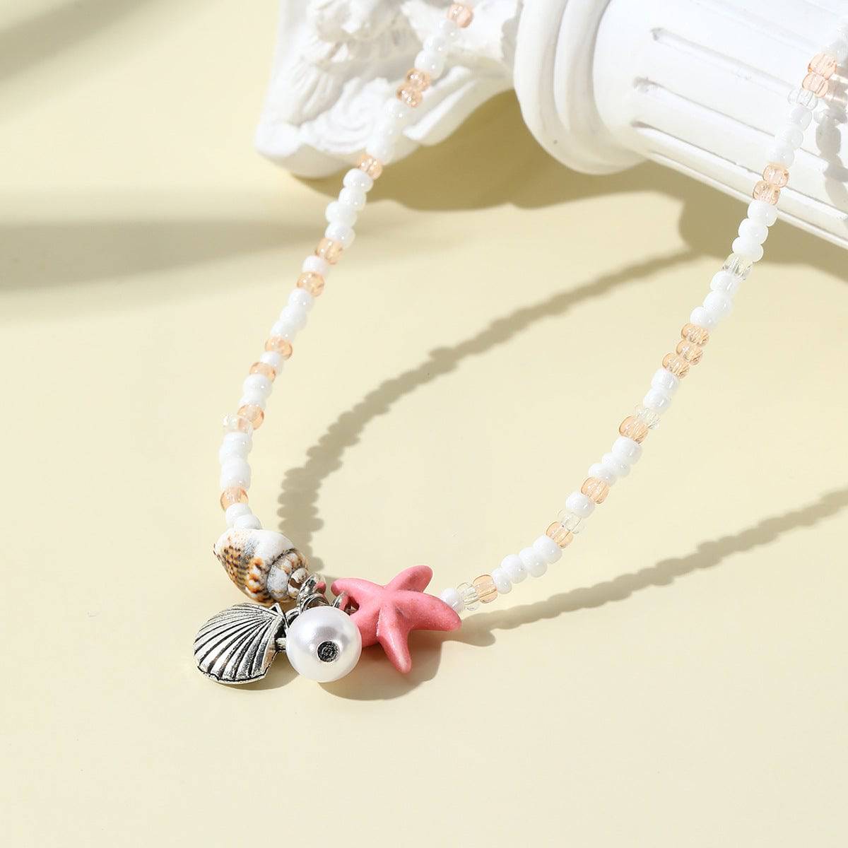 Charming Starfish Jewelry Set - Anklet, Bracelet, and Necklace - Perla Aura