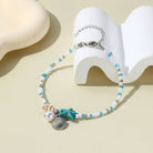  Starfish Jewelry Set - Anklet Bracelet Necklace - Perla Aura